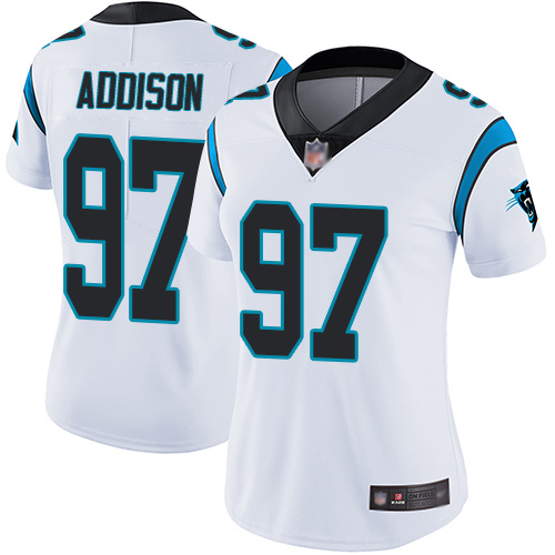 Carolina Panthers Limited White Women Mario Addison Road Jersey NFL Football 97 Vapor Untouchable